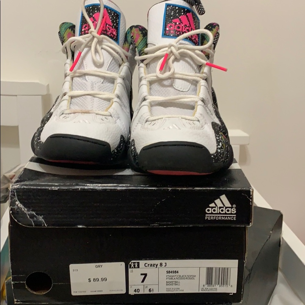 Adidas crazy 8 sneaker size 7 men 9 women